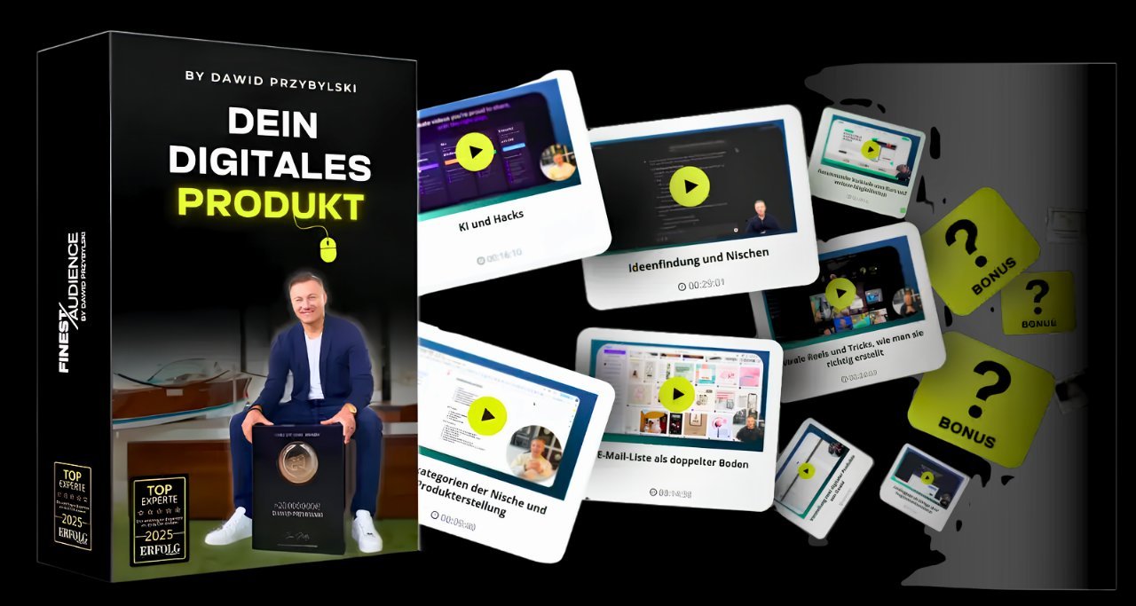 Dein Digitales Produkt – Dawid Przybylski Finest Audience Kurs